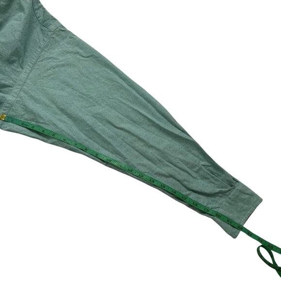 RALPH LAUREN Green Blake 100% Cotton Long Sleeve Button Up Shirt Sz Large Pony - Picture 6 of 7